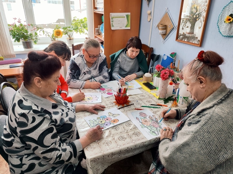 Арт-терапия для пожилых - раскраски-антистресс