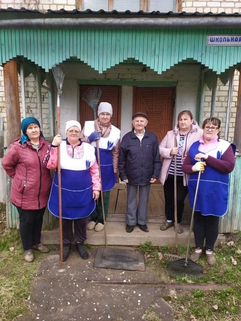 Акция «Чистый двор», приуроченной к знаменательной дате — 80-летию Победы в Великой Отечественной войне.