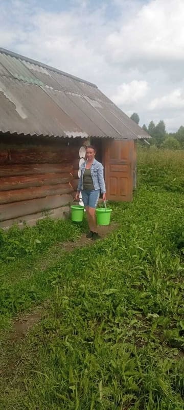 Доставка воды в баню.